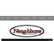Tablet Screenshot of neighborsnewspaper.com